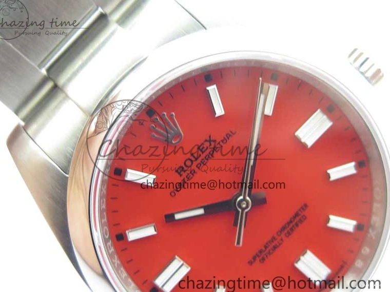 126000 1:1 Steel Perpetual Oyster Edition KRF Dial 36mm Best Red 904L A2824 0318